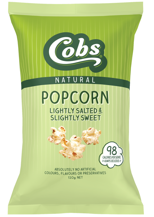 Cobs Popcorn - Lightly Salted Slightly Sweet Popcorn 120g