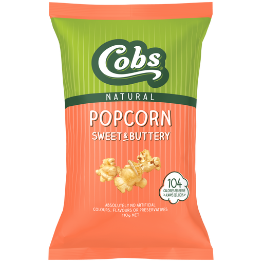 Cobs Popcorn - Sweet & Buttery Popcorn 110g