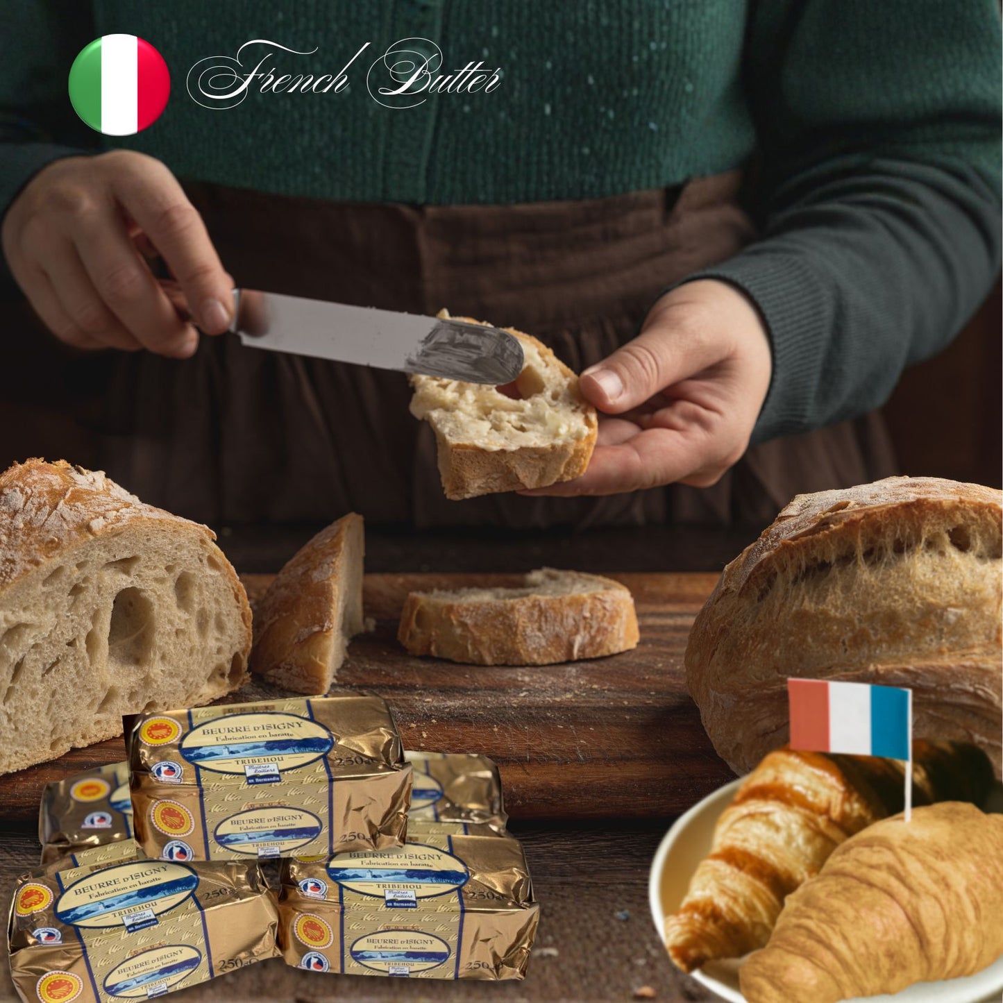 Beurre d’Isigny Tribehou - French Butter (Semi Salted) 250g