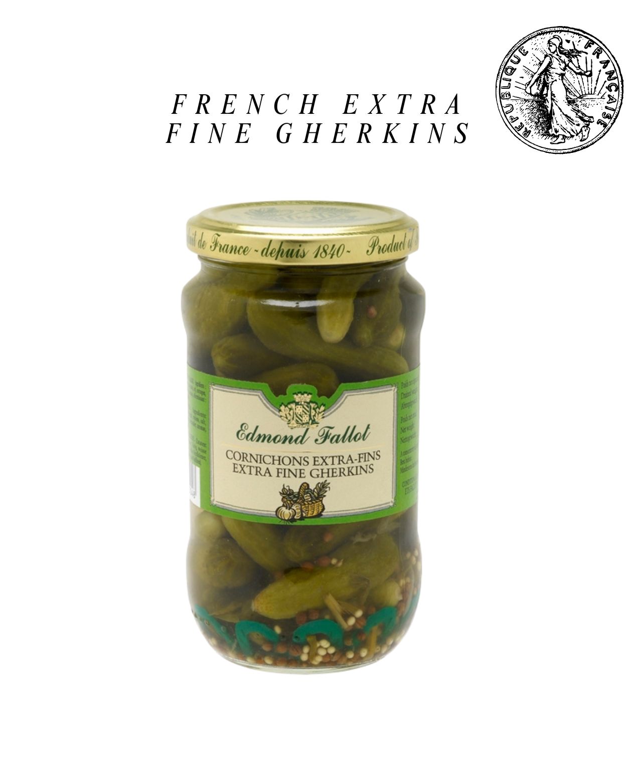 Cornichons Fallot Bocal Gherkins