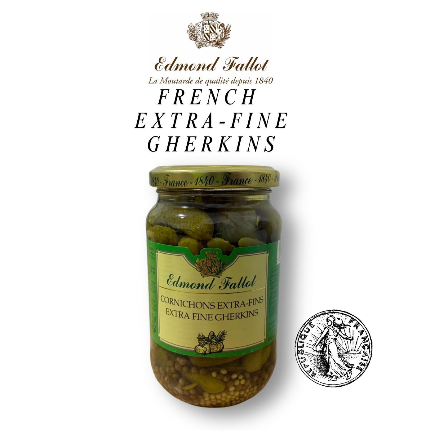 Cornichons Fallot Bocal Gherkins