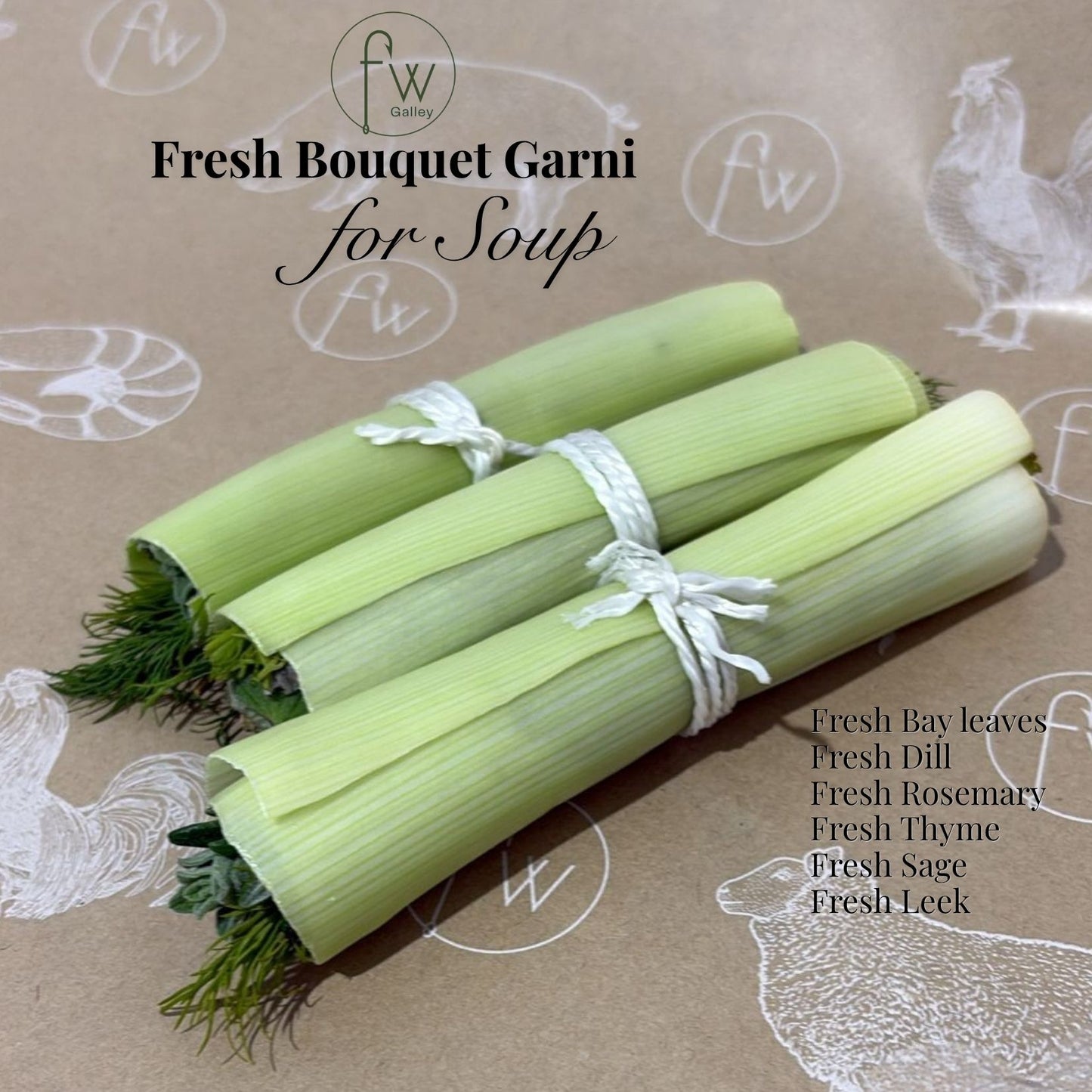 Fresh Garni Bouquet (3 pc/pack)