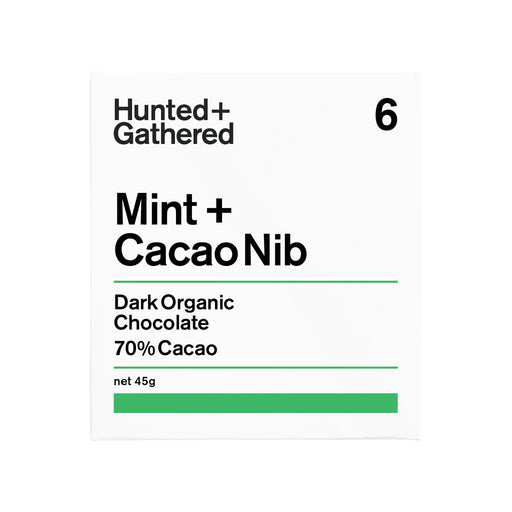 Mint + Nibs 70% Cacao - Hunted + Gathered