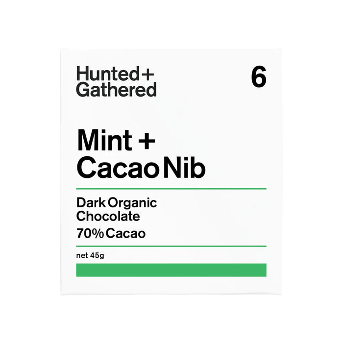 Mint + Nibs 70% Cacao - Hunted + Gathered