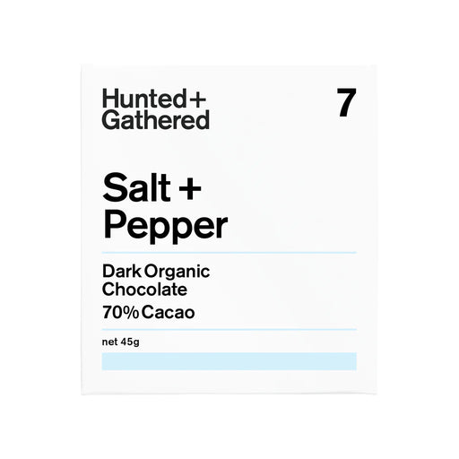 Salt + Pepper 70% Cacao - Hunted + Gathered
