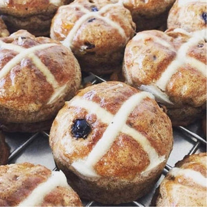 Gluten Free Hot Cross Buns (Pkt of 6) 500g - GF Precinct, Australia (FROZEN)