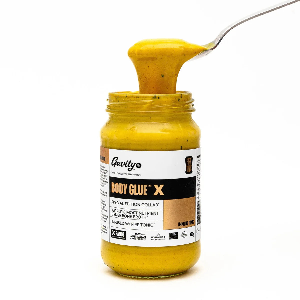 Bone Broth Body Glue X: IMMUNO TONIC - Easy To Drink! 390gm Jar