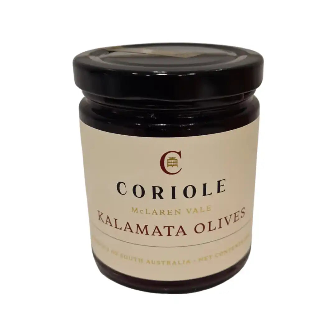 Coriole Kalamata olives jar, 250g, The Fishwives Singapore.