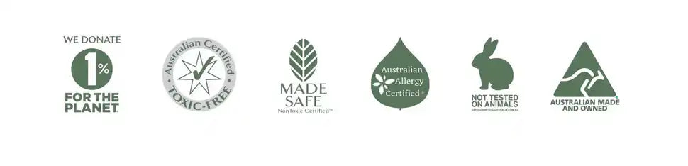 Koala Eco natural ingredient icons.