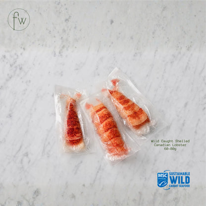 Wild Caught Canadian Lobster Tail Meat, Shell-Off (UHP Frozen)