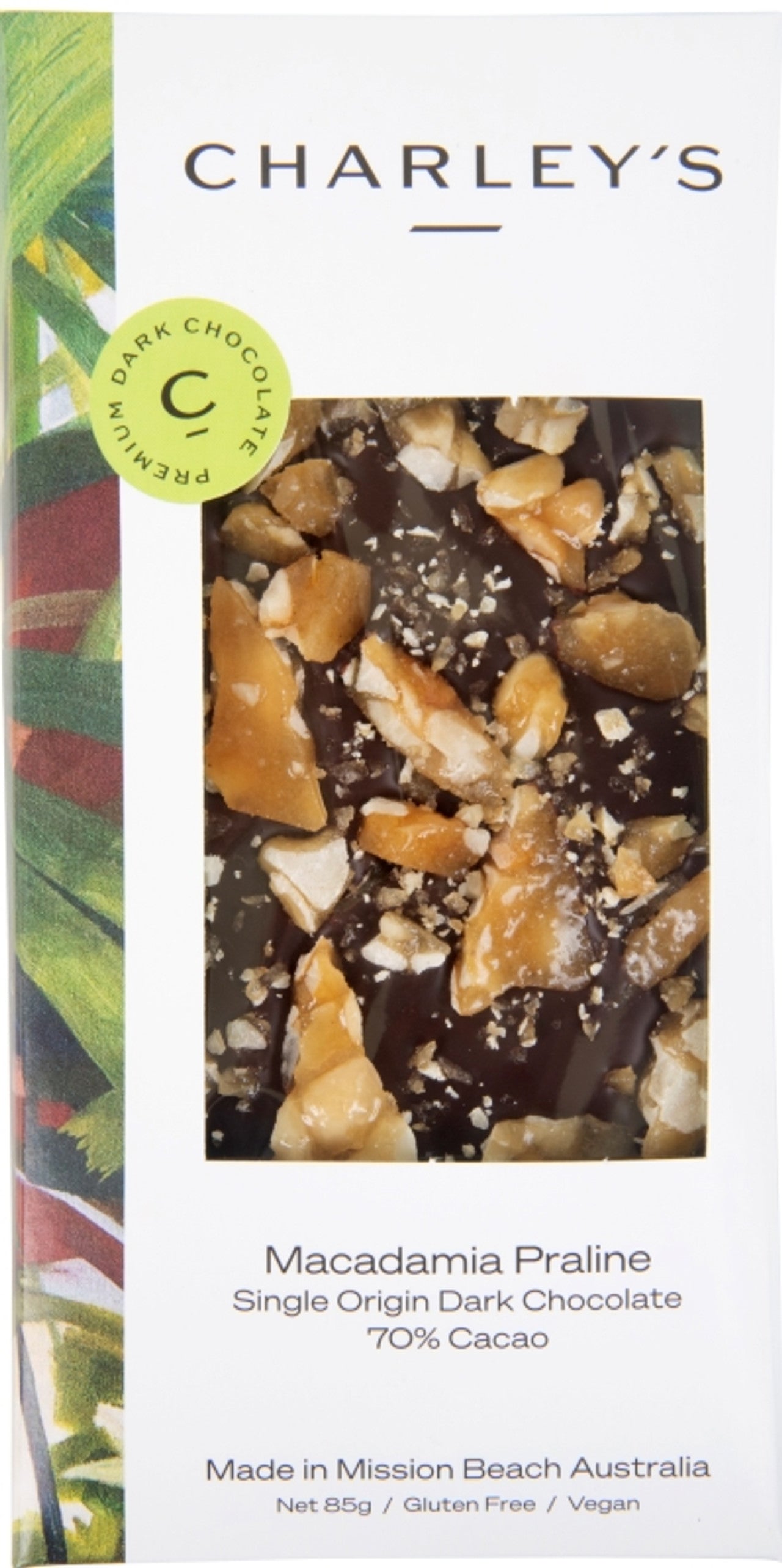 Charley's DARK PLUS Macadamia Praline