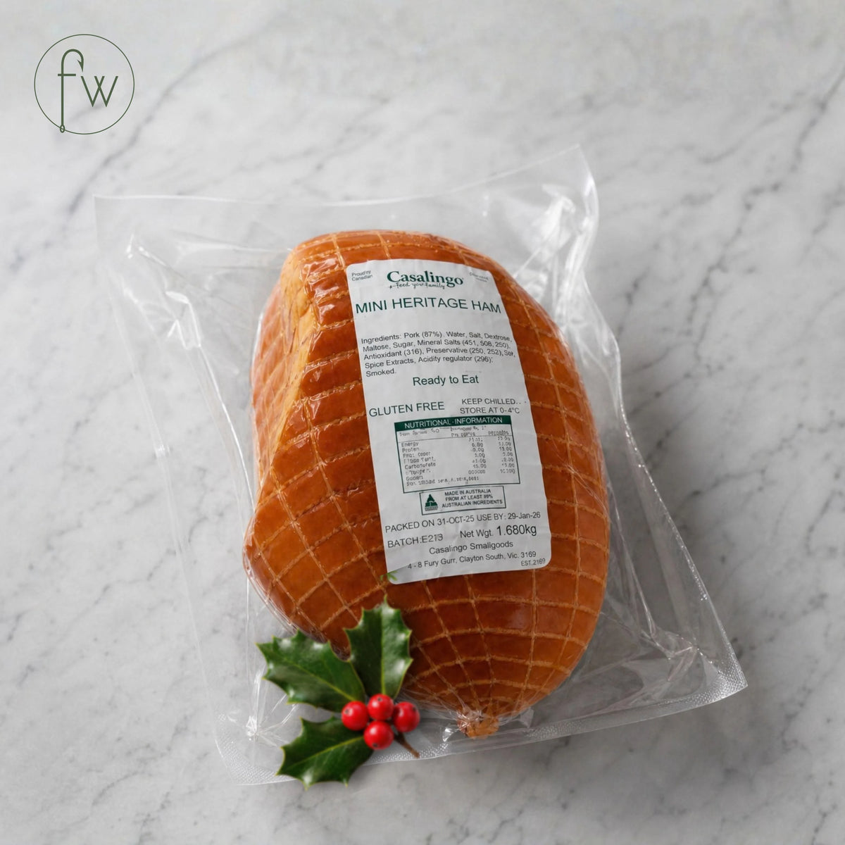 Smoked Australian Ham - Mini Heritage Ham