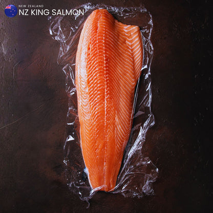 NZ King Salmon Skin ON Side (Chilled)