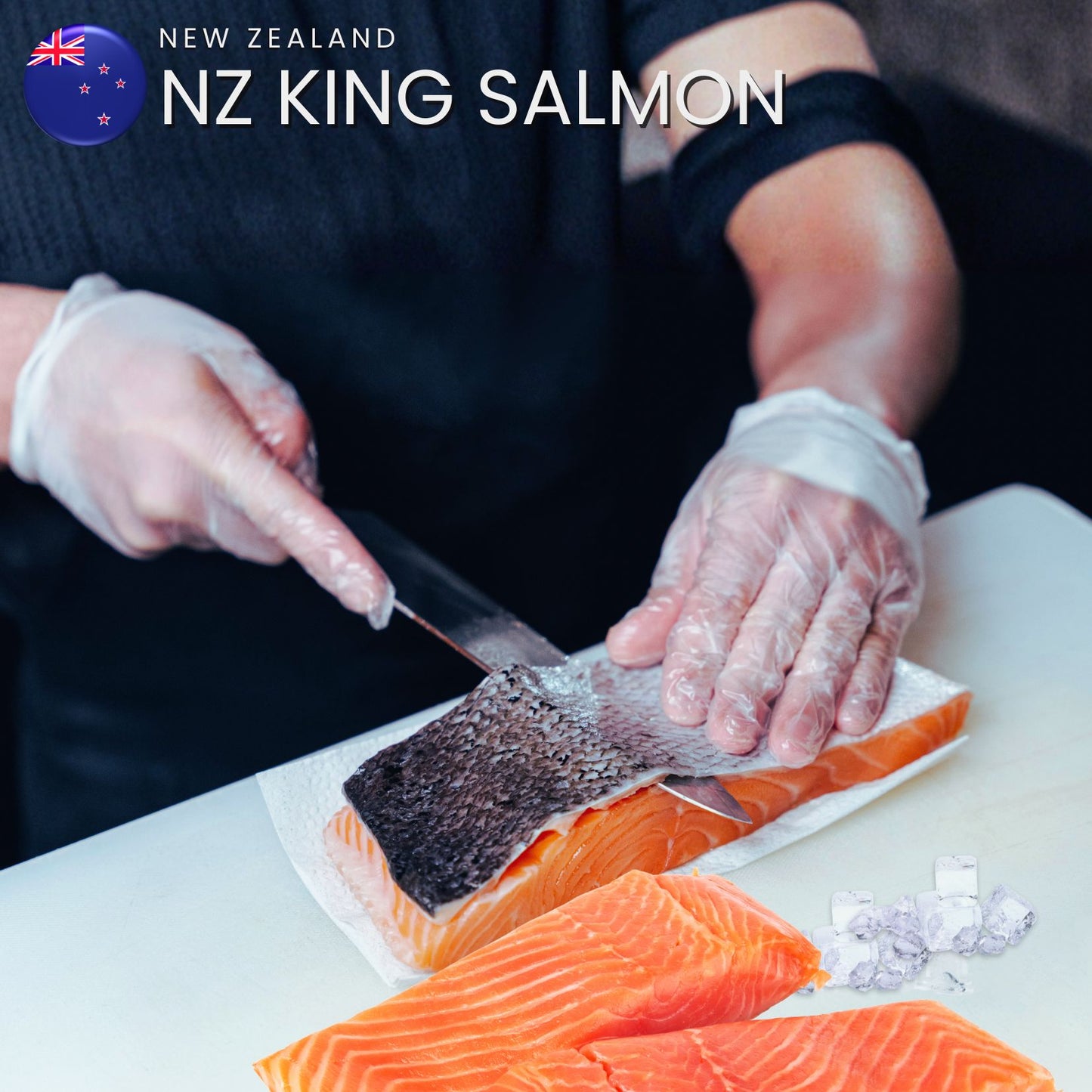 NZ King Salmon Skin Off Single Portion 180g (Chilled)