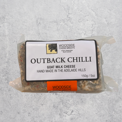 Outback Chilli Goats Chevre 150g - Woodside Cheese Wrights, Adelaide