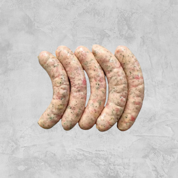 PORK, APPLE & SAGE THICK SAUSAGE - 500g Pack frozen