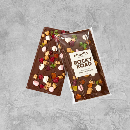 Chocilo Rocky Road Dark Chocolate Bar - 75gm