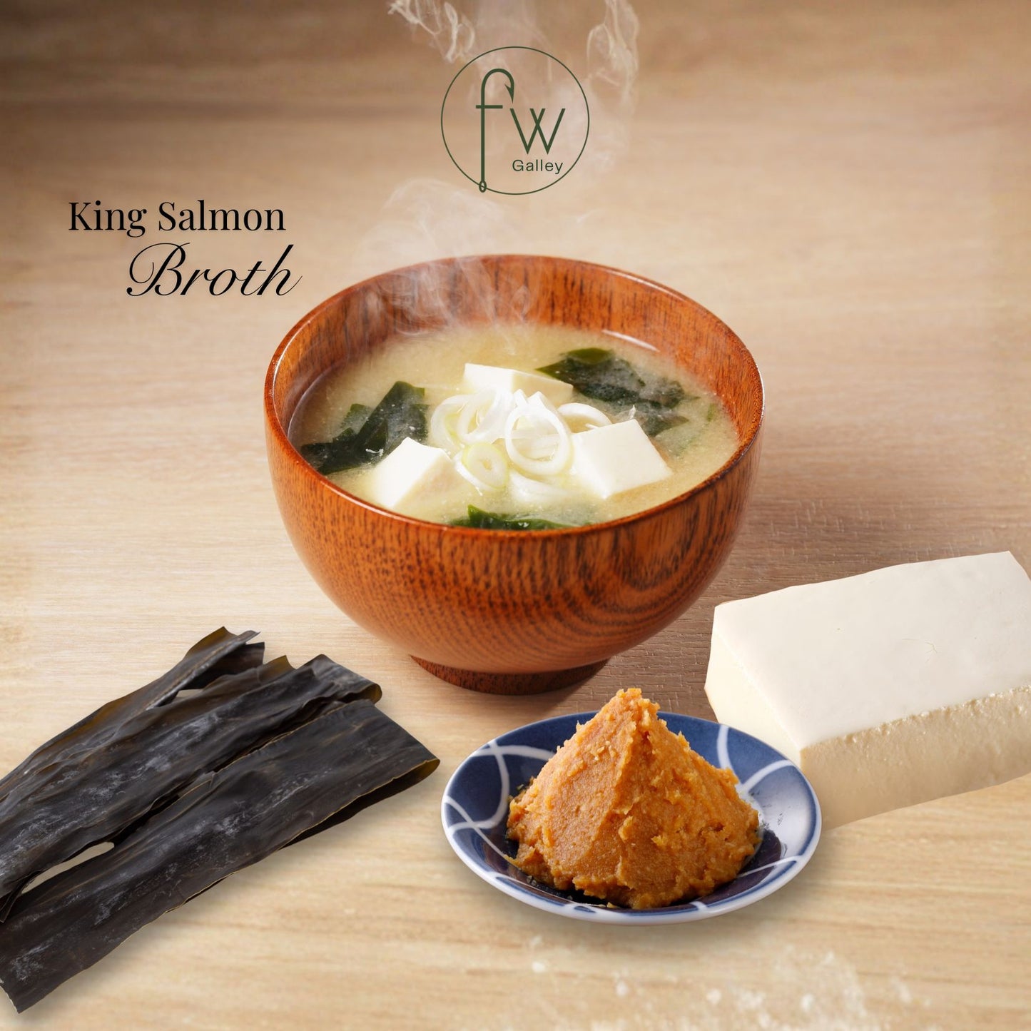 Slow Cooked King Salmon Broth