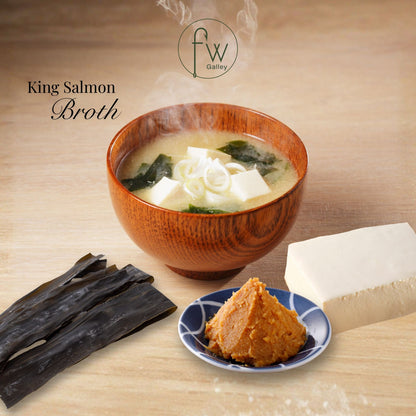 Slow Cooked King Salmon Broth