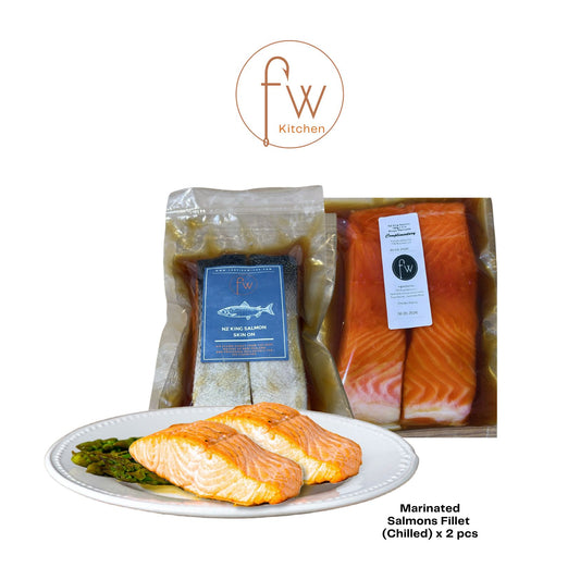 Marinated NZ King Salmon Skin ON Single Portion 180g