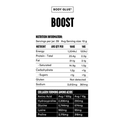 Bone Broth Body Glue BOOST - Easy To Drink! 390gm Jar (Copy)