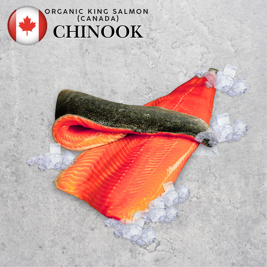 Organic Canadian Chinook/King Skin-On Sides (Frozen)