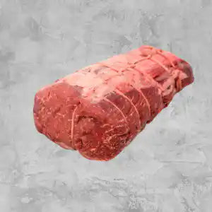 Cape Grim grass-fed beef chuck eye roast on a light background.
