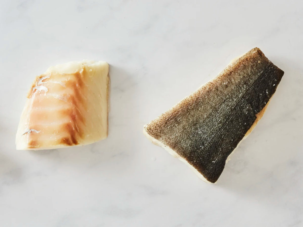 Comparison of cod and Alaskan black cod fillets.
