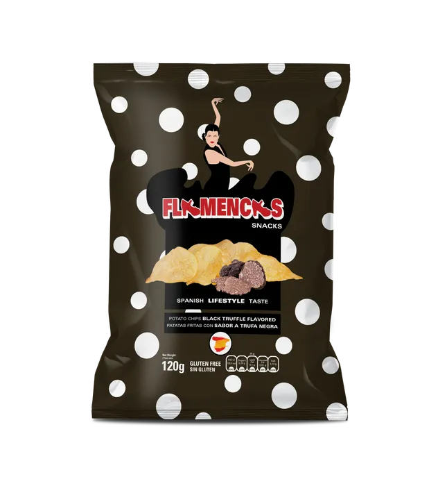 Gluten Free Flamencas Black Truffle Chips - 120g