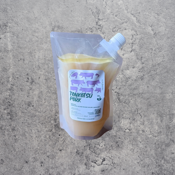 Tonkotsu Free Range Pork Broth 600ml (Frozen) - Made Good Kitchen