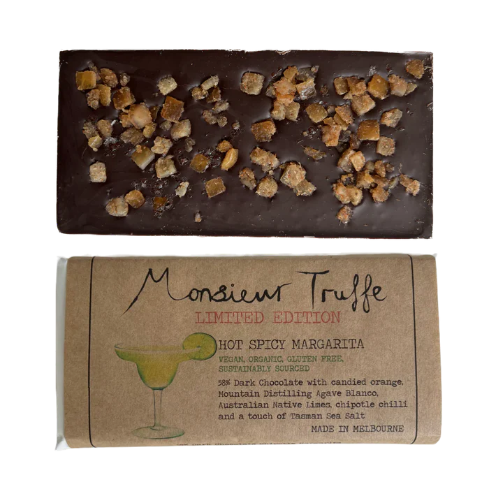 Monsieur Truffe Chocolate - 58% Dark Chocolate Hot Spicy Margarita 95g (Limited Edition)