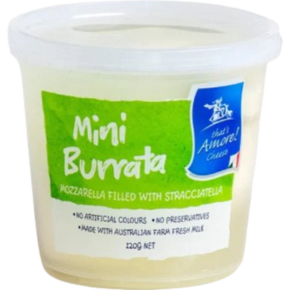 Mini Burrata 120g (4x30g) - That's Amore Cheese