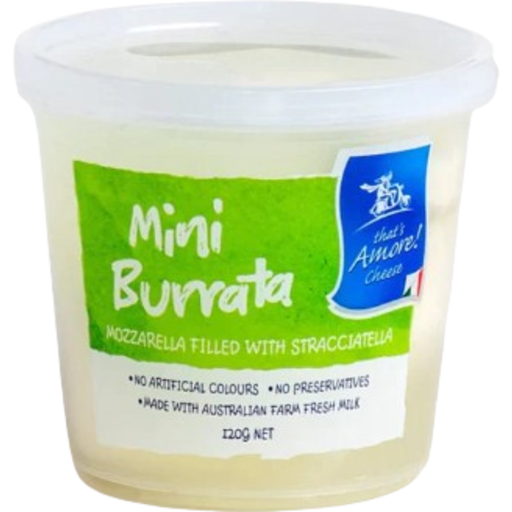 Mini Burrata 120g (4x30g) - That's Amore Cheese