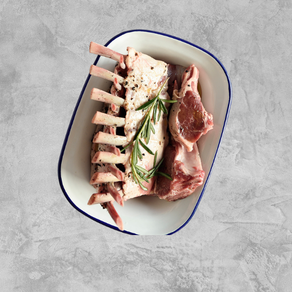 Chilled Frenched Lamb Rack Cap Off - Australian Grass Fed