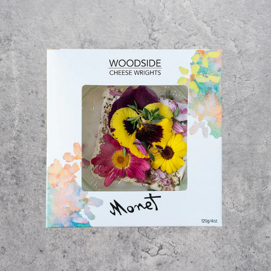 Monet Flower Goats Cheese 120g - Woodside Cheese Wrights