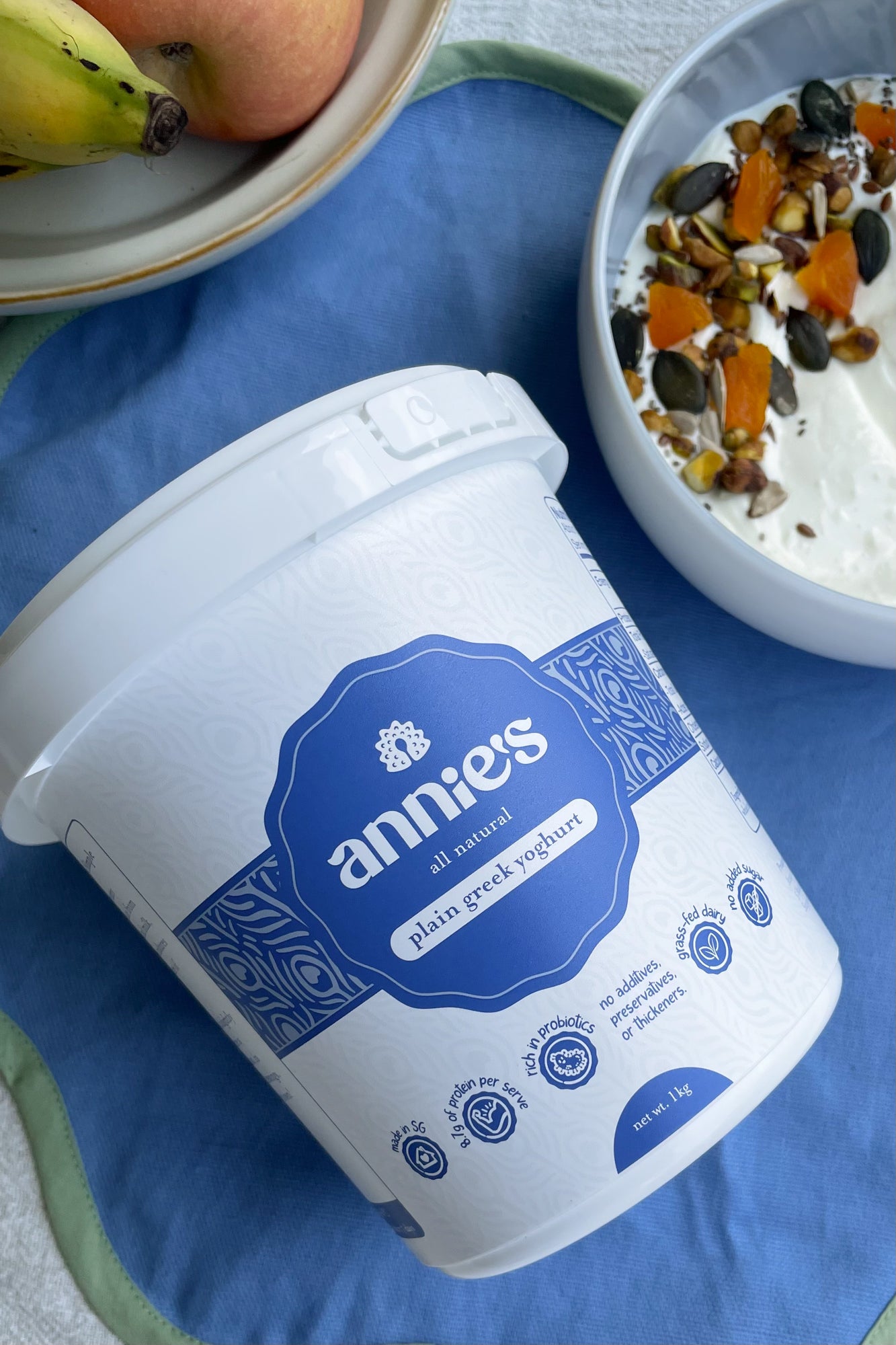 Plain Greek Yoghurt 1ltr- Annie's All Natural (Available on 2 Nov)