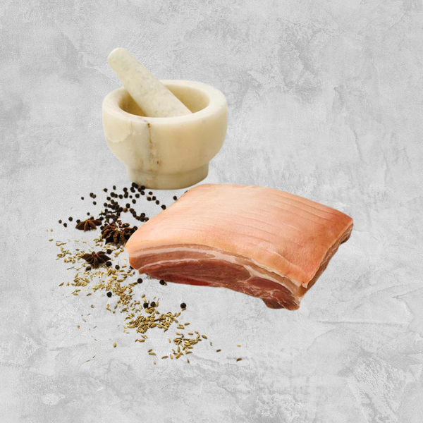 FROZEN Australian Fresh Pork Belly - Chilled Free Range - Boneless, Skin On