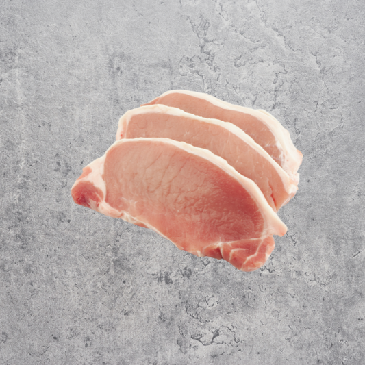 **FROZEN FROM FRESH** Pork Loin Steak 2pcs x 125g - Australian Free Range Pork