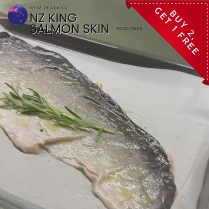 NZ King Salmon Skin Only (500G) (Frozen)