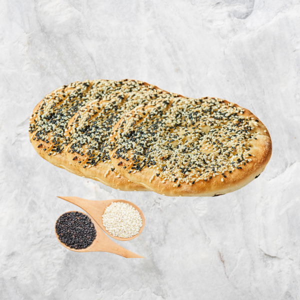 **FROZEN FROM FRESH** Homemeade Sesame Pita Bread (3 pcs per pkt)