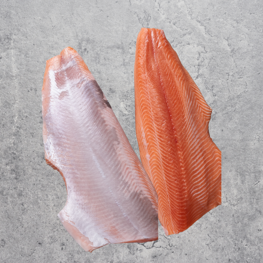 Chilled/Fresh Skin Off Side +/- 1.1kg - 1.2kg - Akaroa NZ King Salmon (Chinook)