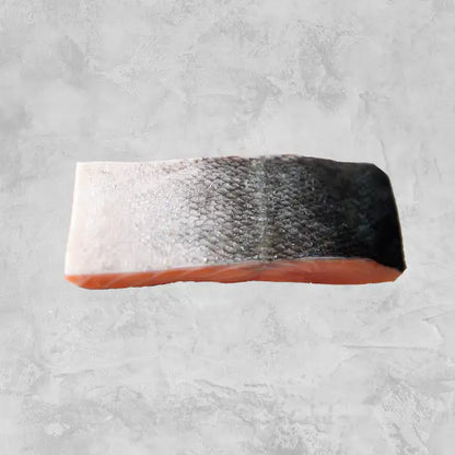 skin on single salmon fillet