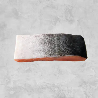skin on single salmon fillet