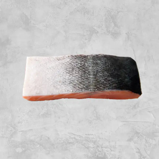 skin on single salmon fillet