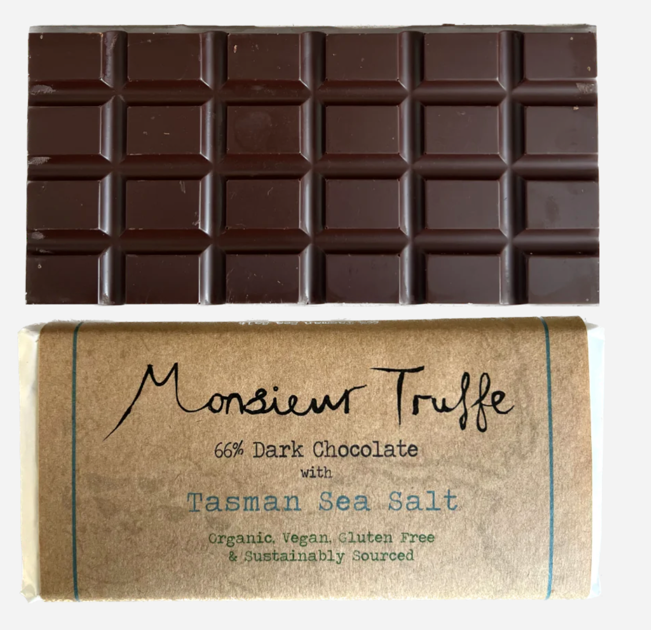 Monsieur Truffe Chocolate - Dark 66% with Tasman Sea Salt*