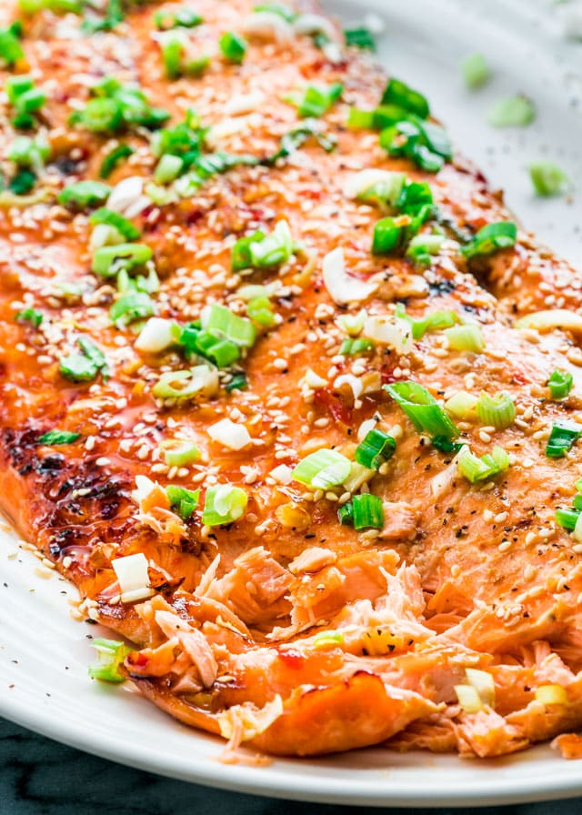 Marinated NZ King Salmon - (ingredients incl soy sauce, garlic, ginger)