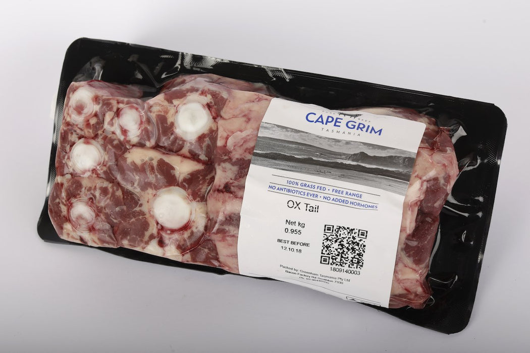 Ox Tail 800g+/- (Retail Packed) Cape Grim Grass Fed Beef, Australia
