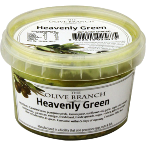 Heavenly Green (Vegan Kale and Rocket, Crunchy Spinach, Crunchy Basil) 250g - The Olive Branch