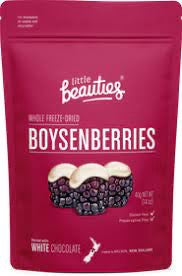 Freeze Dried Whole Boysenberries Paired with White Chocolate 40g - Little Beauties