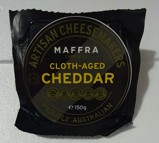 Maffra Cloth Aged Cheddar 150g